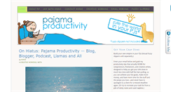 Desktop Screenshot of pajamaproductivity.com