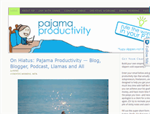 Tablet Screenshot of pajamaproductivity.com